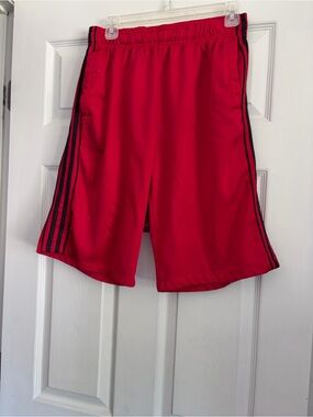 American Legend Outfitters Red Shorts with White Tag Detail